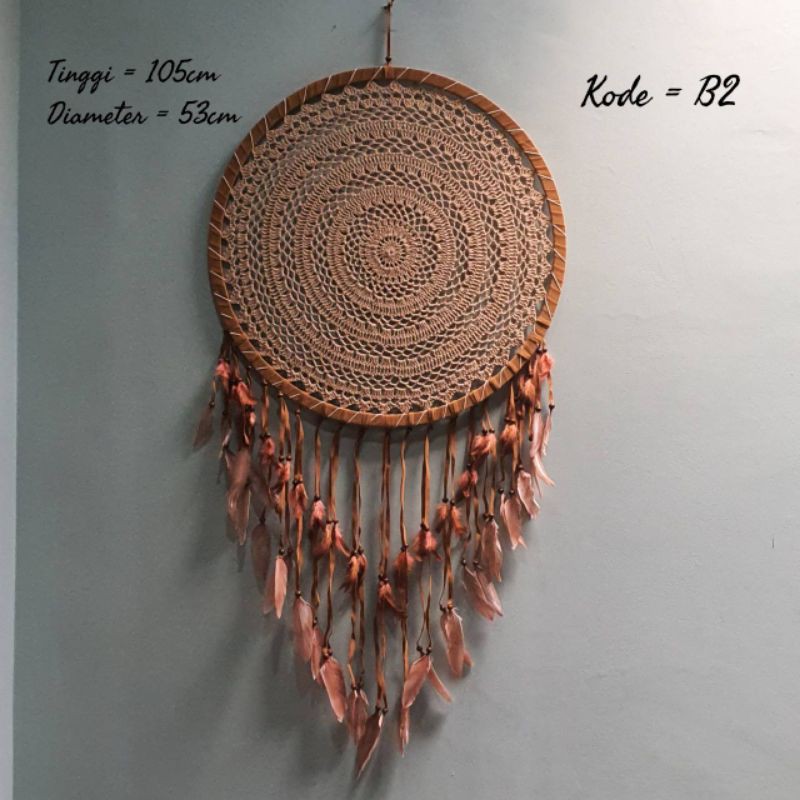 wall decor hiasan dinding dream catcher macrame besar