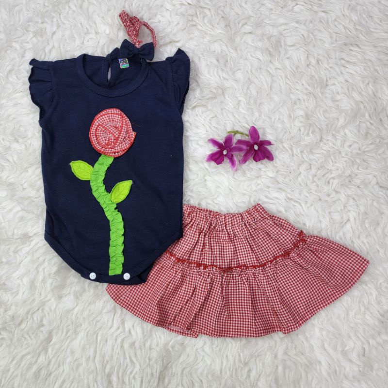 Baju bayi perempuan set jumper baby girl