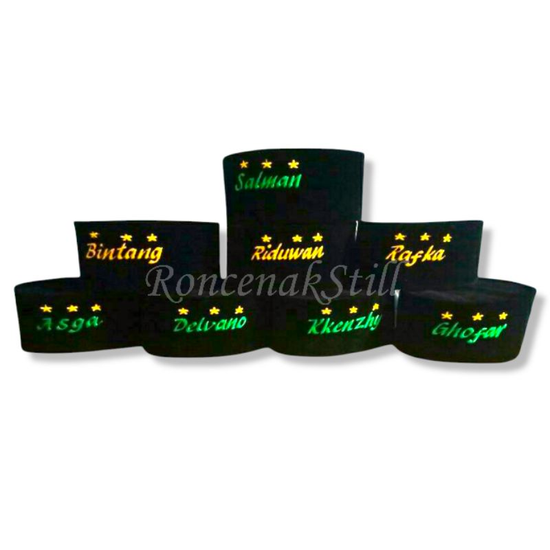 Peci / Songkok Anak Free Bordir Custom Nama