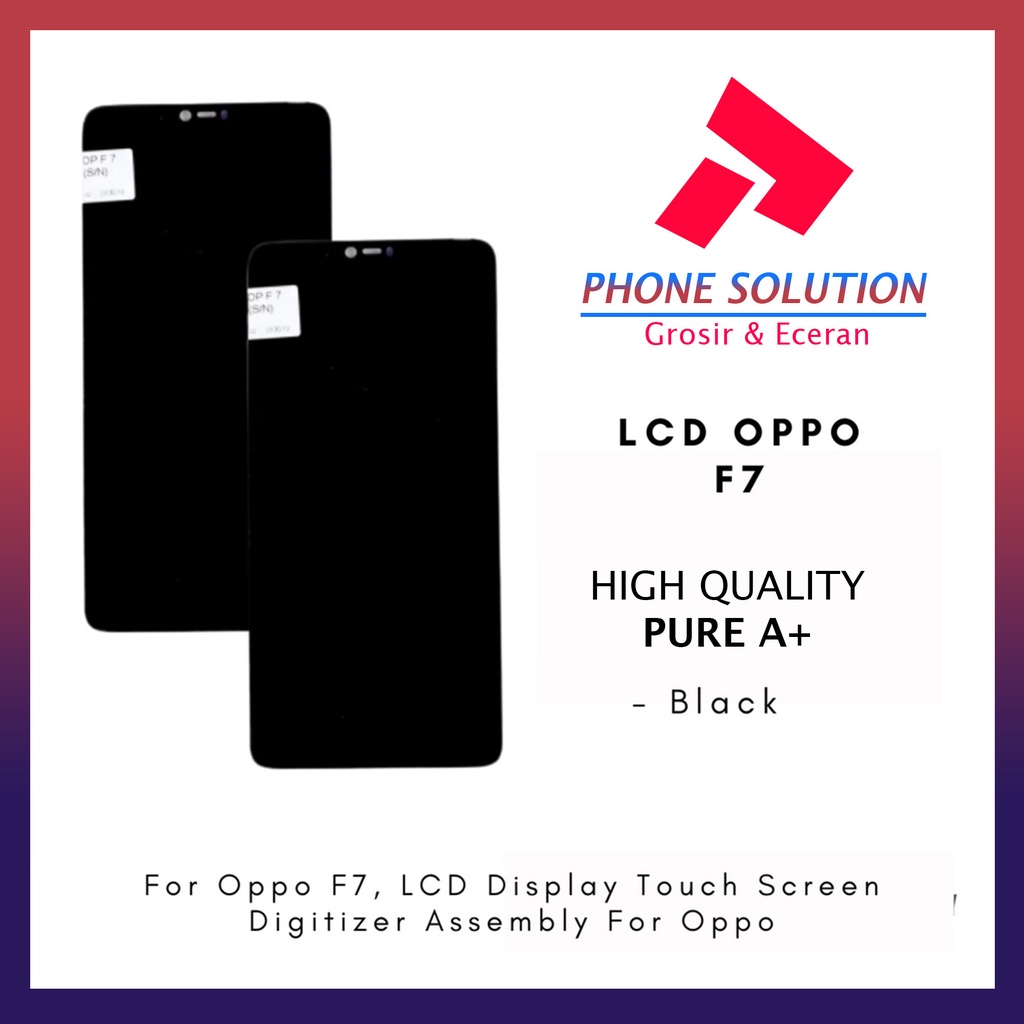 LCD Oppo F7 Fullset Touchscreen - Parts Kompatibel Dengan Produk Oppo // Supplier LCD Oppo F7 - Garansi 1 Bulan