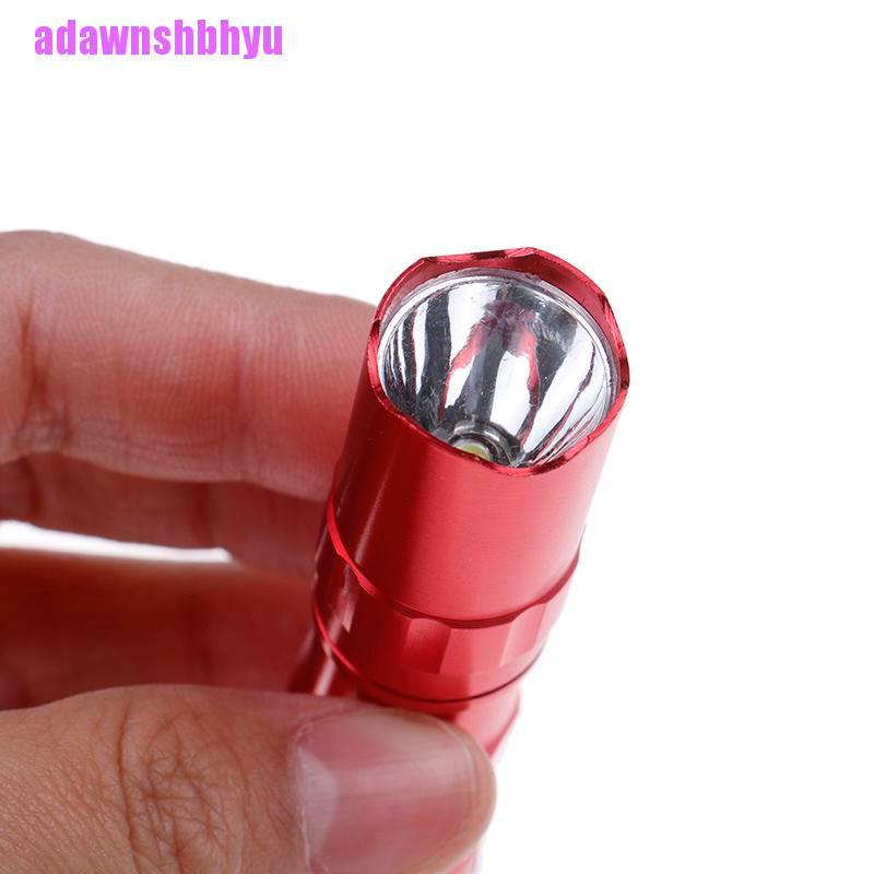 (adawnshbhyu) Senter Led Mini Portable Anti Air Bahan Aluminum