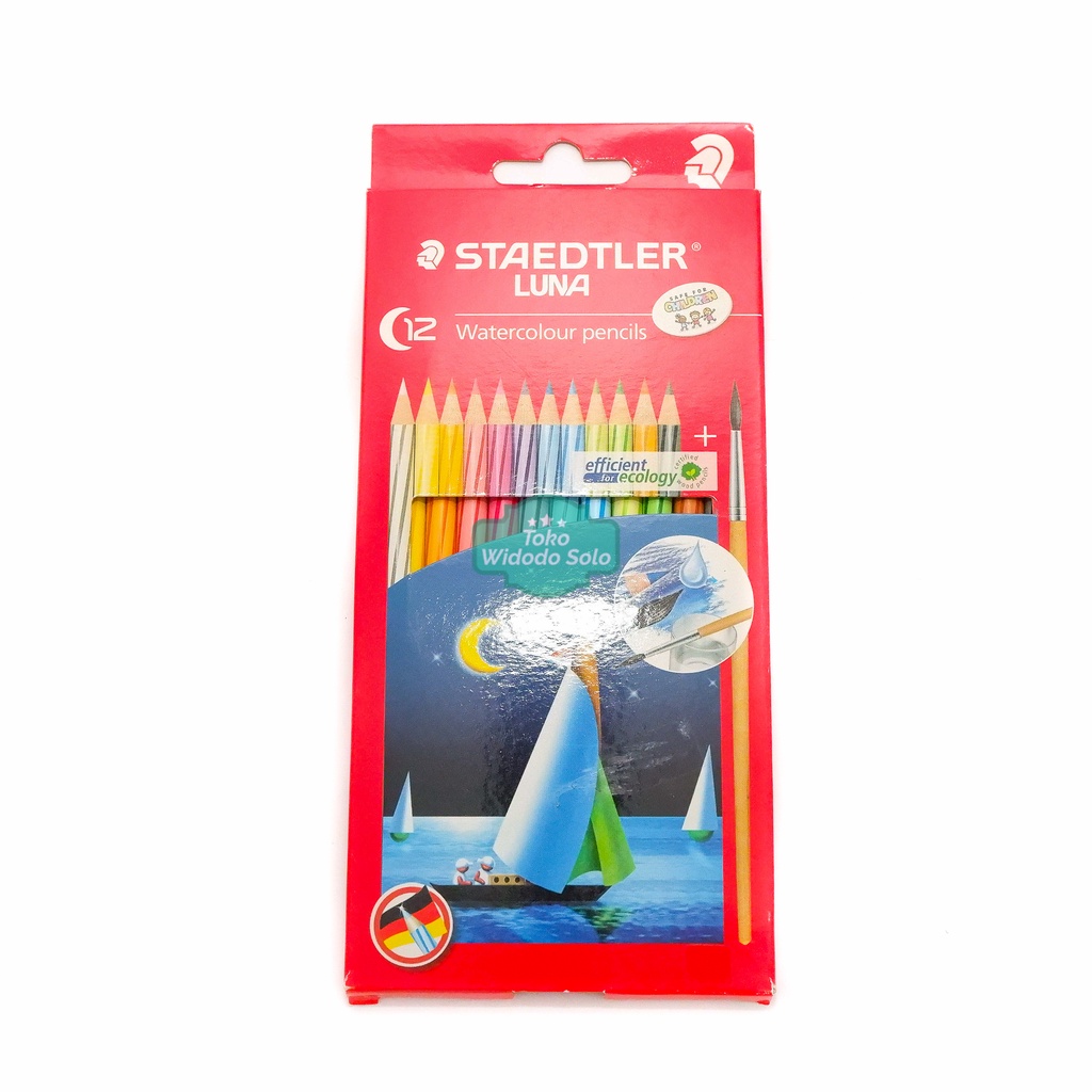 

1 SET Pensil Warna Luna Staedtler 12 Warna Panjang Watercolour Pencils