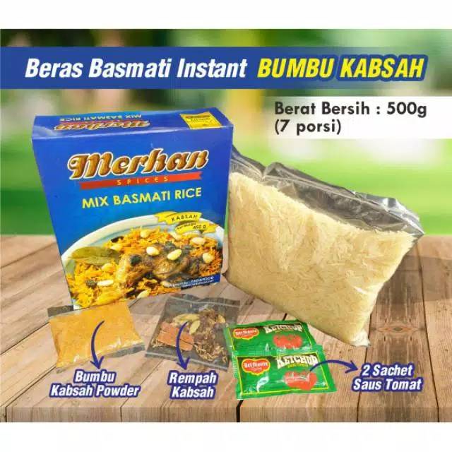 

Merchan Mix Basmati Rice // Beras Basmati Instant Bumbu Kabsah