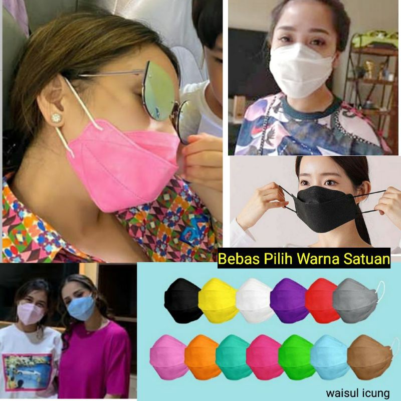 Masker KF94 1 BOX ISI 10 MASKER ARTIS WARNA