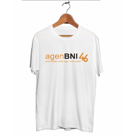 Kaos Baju Agen BNI 46 FREE NAMA TOKO - Kaos Baju Agen BNI 46 - Tshirt Kaos Agen BNI 46 - Tshirt BNI