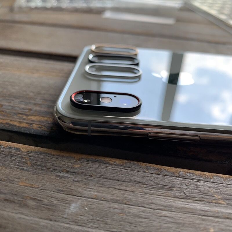 iPhone XS MAX X XR 8 7 Ditambah film pelindung kamera kaca tempered