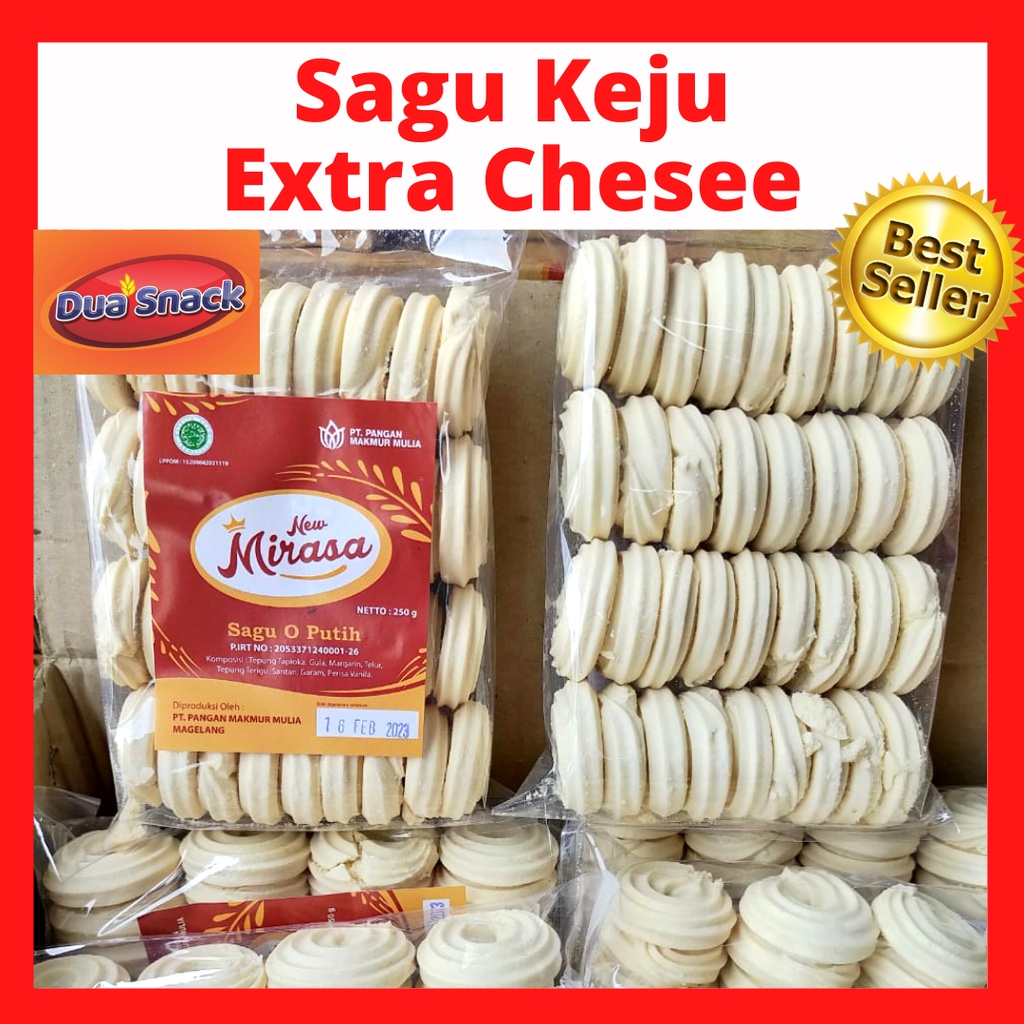 Hampers Snack Kiloan Makanan Ringan Cemilan Jajanan Jadul Viral Kue Kering Sagu Keju Bulat 250 gram 