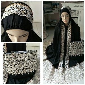 Mukena Katun Rayon Hitam