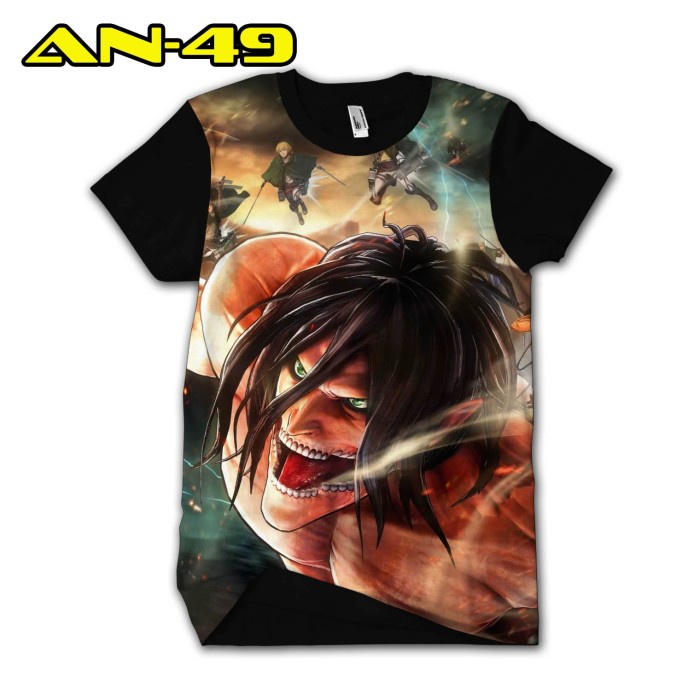 Kaos Attack on Titan Baju Anime AOT keren