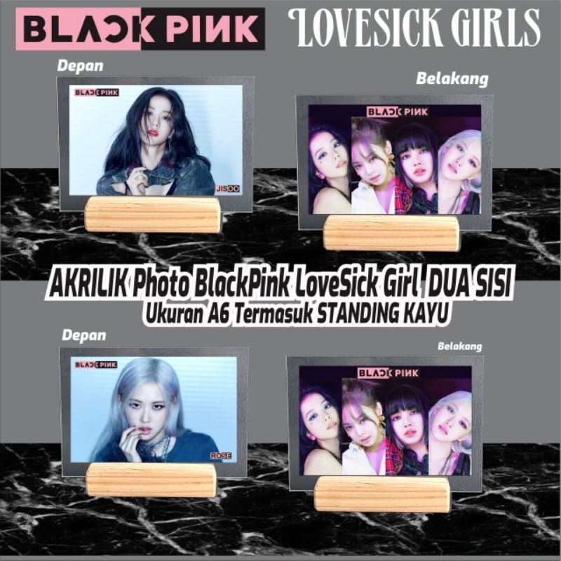 Akrilik Photo Blackpink // Lovesick Girl // Ice Cream