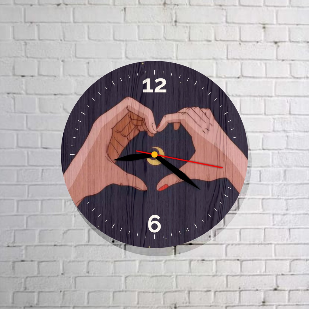 JAM DINDING KAYU UNIK AESTHETIC LUCU MESIN JAM SWEEP TIDAK BERDETAK TERMURAH