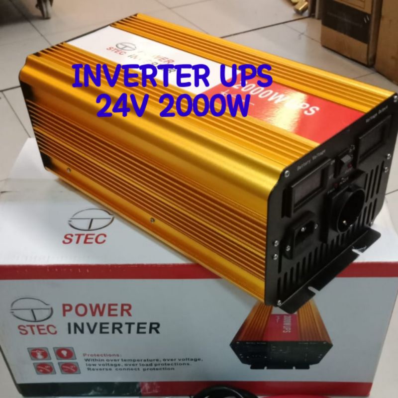 Power inverter 2000W 24V inverter  pure sine wave dc to ac 2000 watt