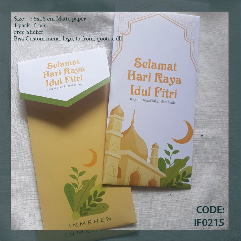 

[IF0215] AMPLOP IDUL FITRI - AMPLOP LEBARAN - AMPLOP THR