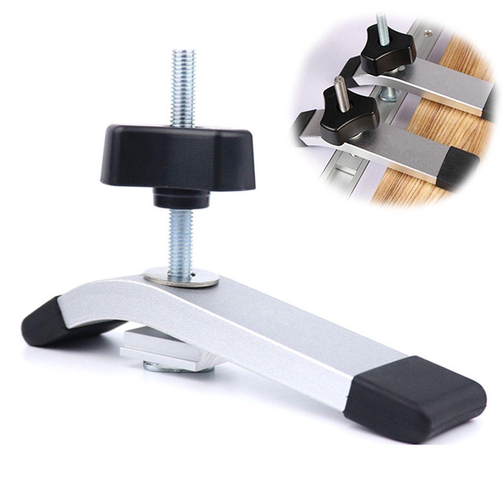 Lanfy Hold Down Klem Tukang Kayu DIY Quick Acting T-Slot Clamping Kit