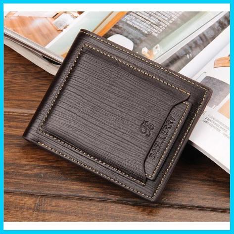 Dopet Pria Pendek Kulit Preiu Keren Wallet Card Holder Tepat Kartu Bis