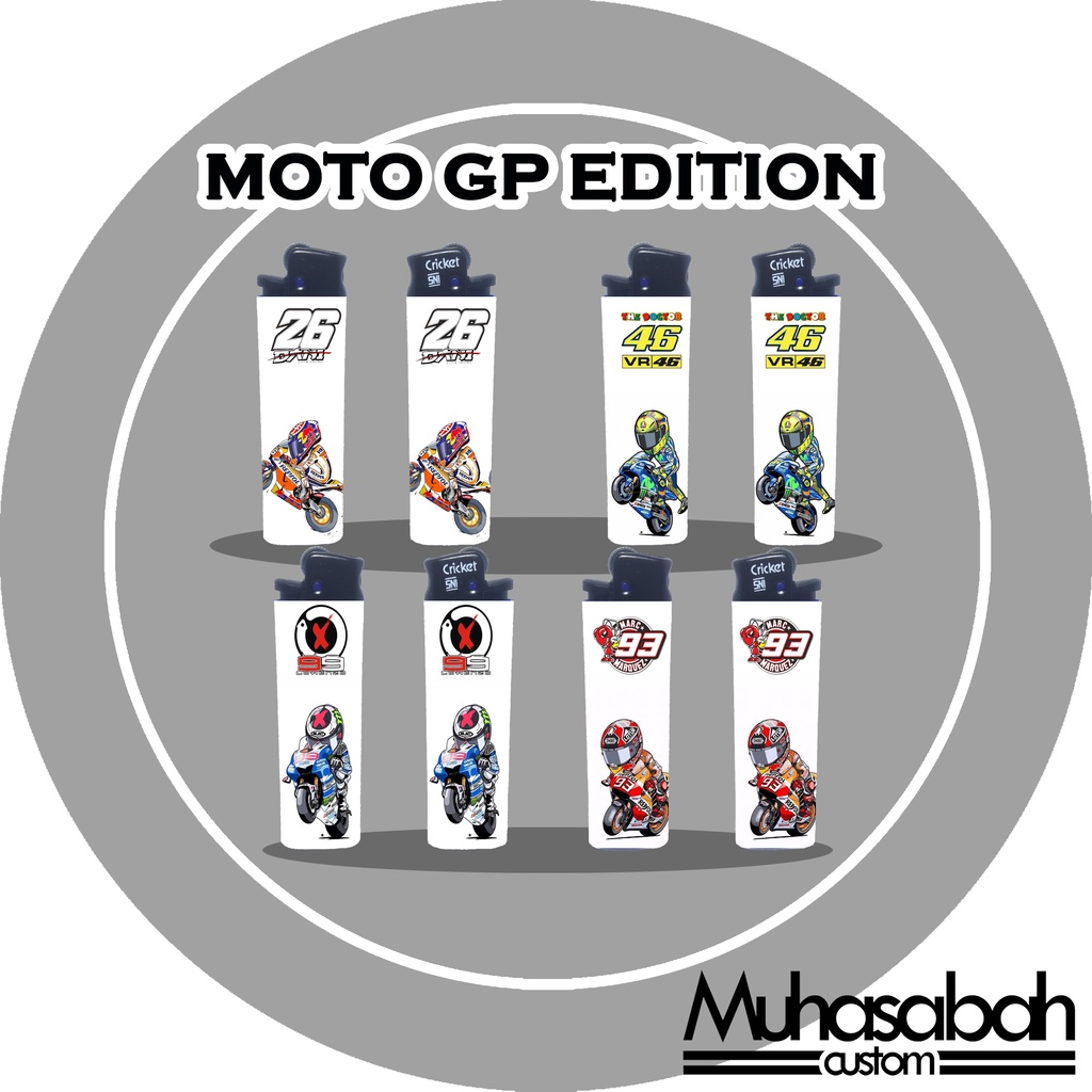 Moto GP Edition Korek Api Cricket Custom Gambar Unik Murah