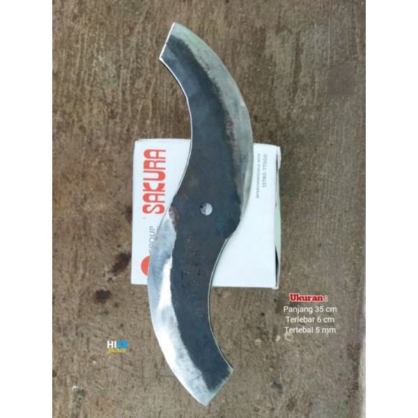 Pisau cacah rumput baja per panjang 35 cm cap HISR