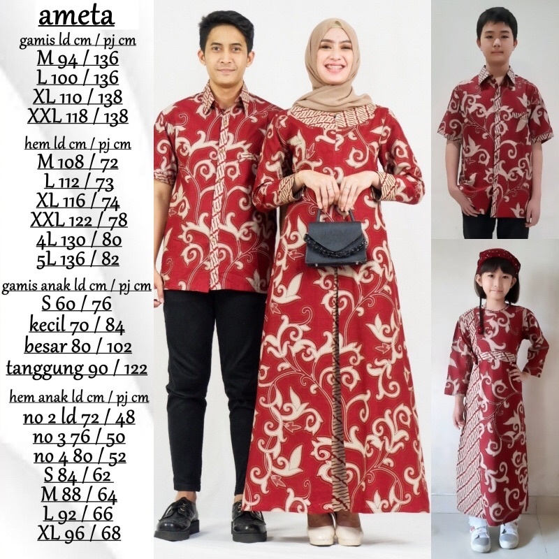 GAMIS DEWASA WANITA BATIK AMETA