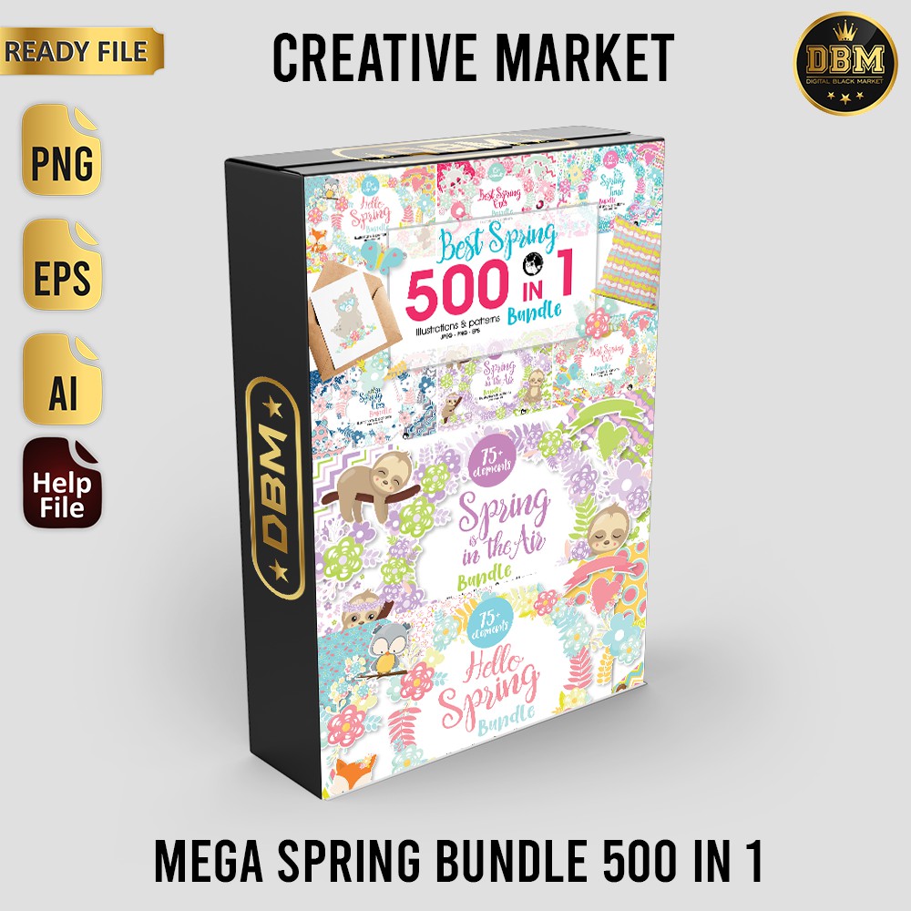 Mega Spring Bundle 500 In 1 - Vector Designs