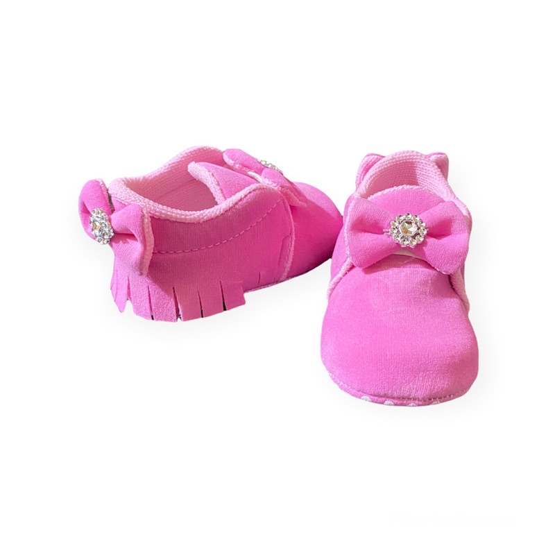 PITA RAWIS sepatu prewalker bayi perempuan 0 12 bulan / sepatu bayi lucu merah pink / sepatu baby prewalker pita anti slip murah COD