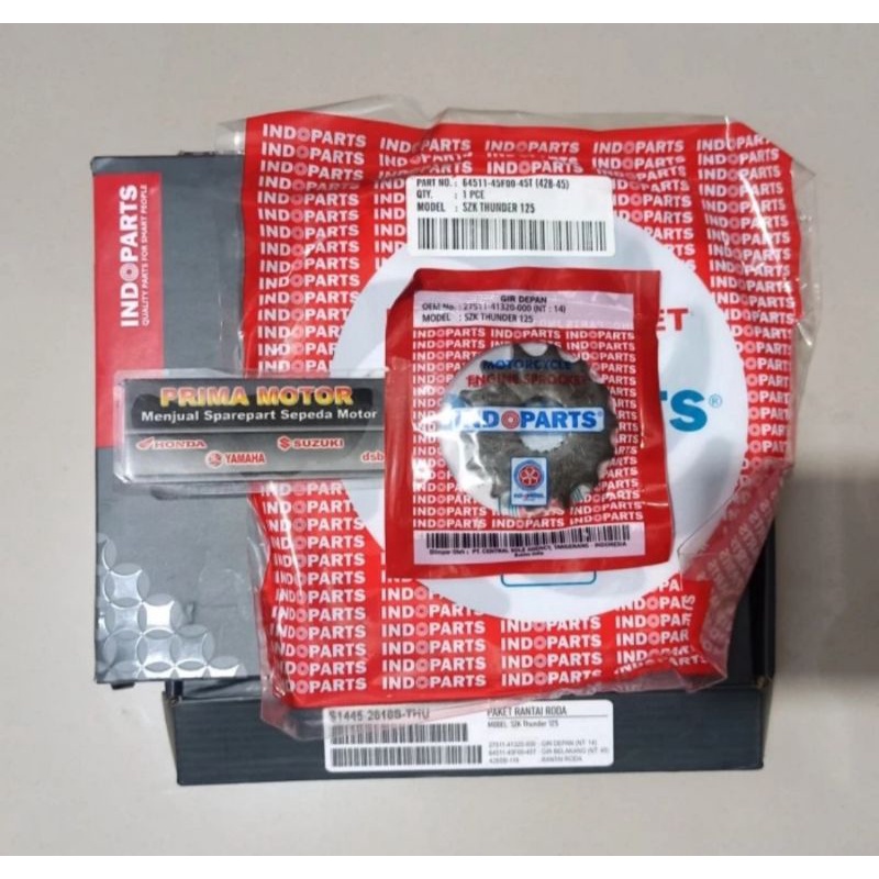 GEAR SET THUNDER 125 INDOPART GIR SET THUNDER 125 INDOPARTS