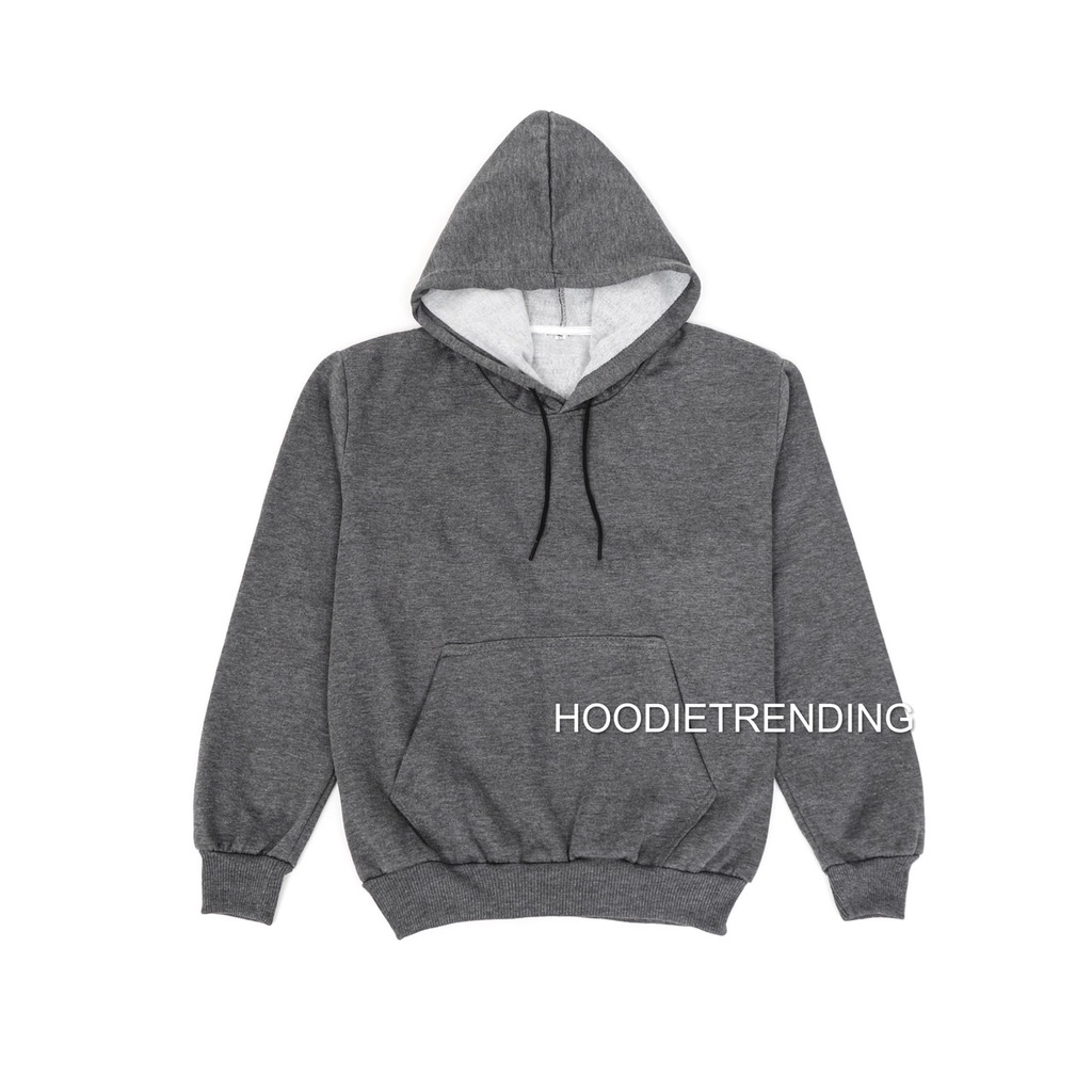 SWEATERHOODIE -  HOODIE JUMPER POLOS SIZE M-XXL (PRIA & WANITA) TERLARIS-ABU TUA