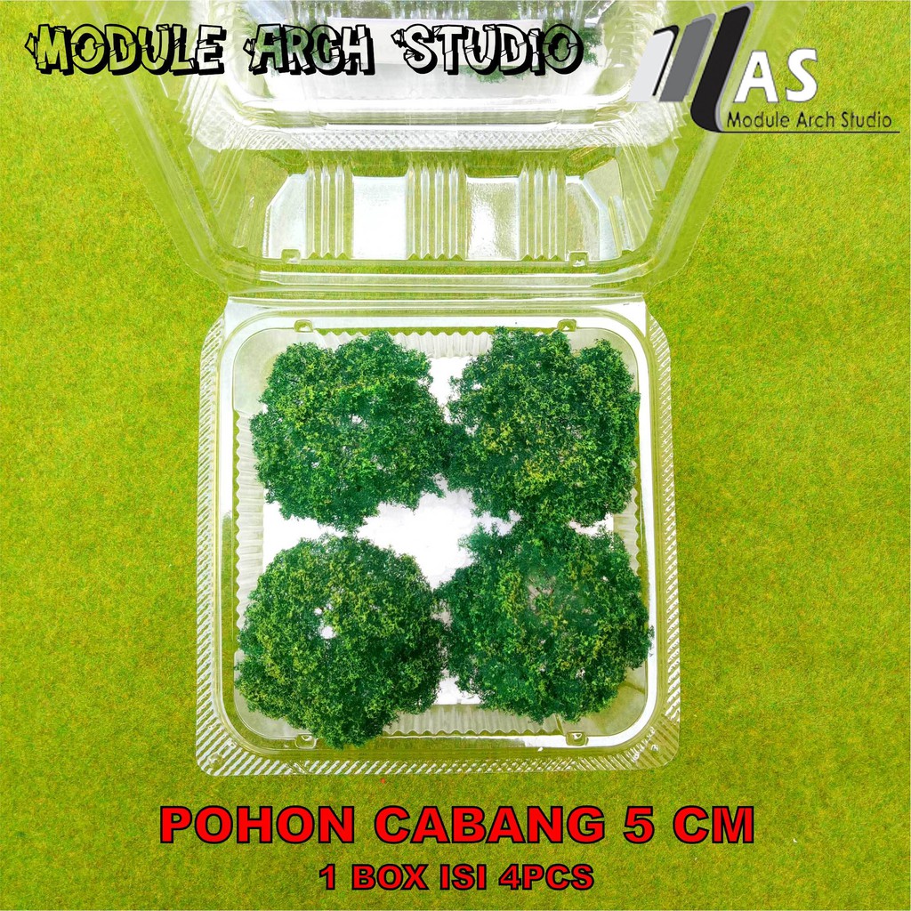 Maket Pohon Cabang Tinggi 5cm isi 4pcs