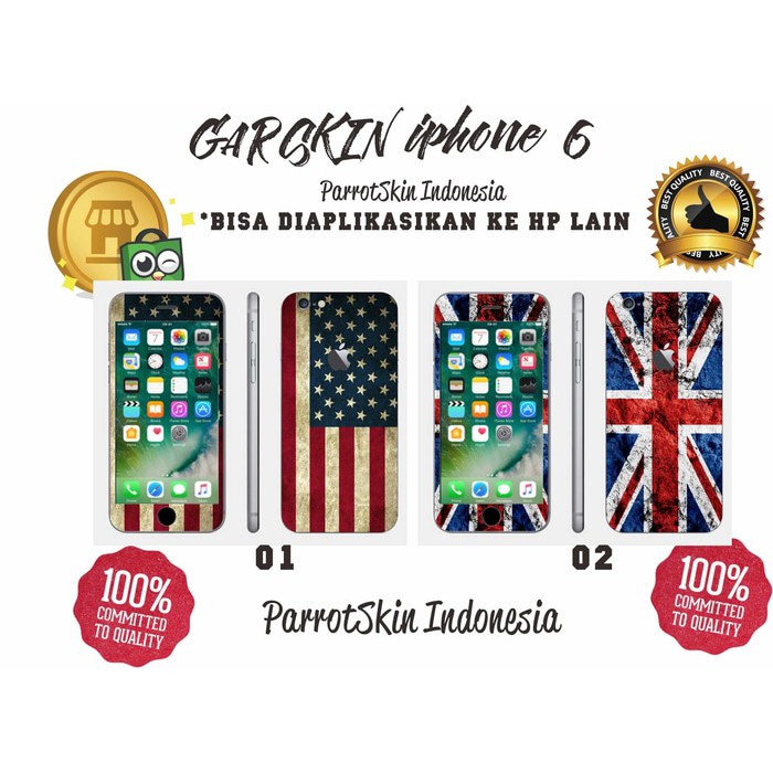 Garskin skin hp  Iphone 6 , 6 plus, dll England Edition