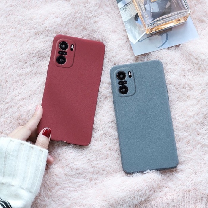 XIAOMI POCO F3 PREMIUM TPU SANDSTONE SILIKONE CASE ANTI LICIN