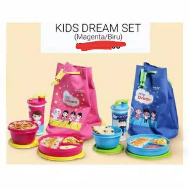 Promo Moorlife Kids Dream Set Lunchbox /lunch box anak/kotakmakanset/bekal makan anak