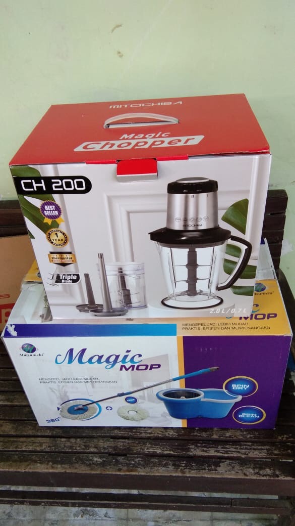 Magic Mop Matsunichi Stainless Alat Pel Putar