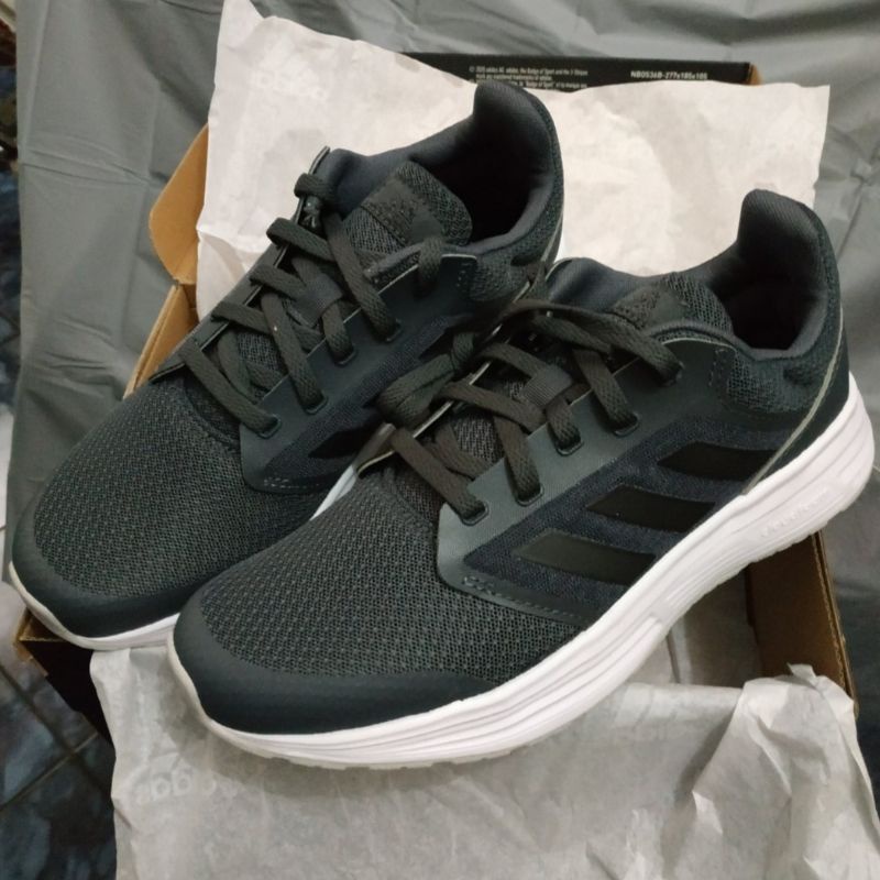 ADIDAS GALAXY 5 FW6120 RUNNING SHOES BLACK WHITE SIZE 38 2/3 NEW