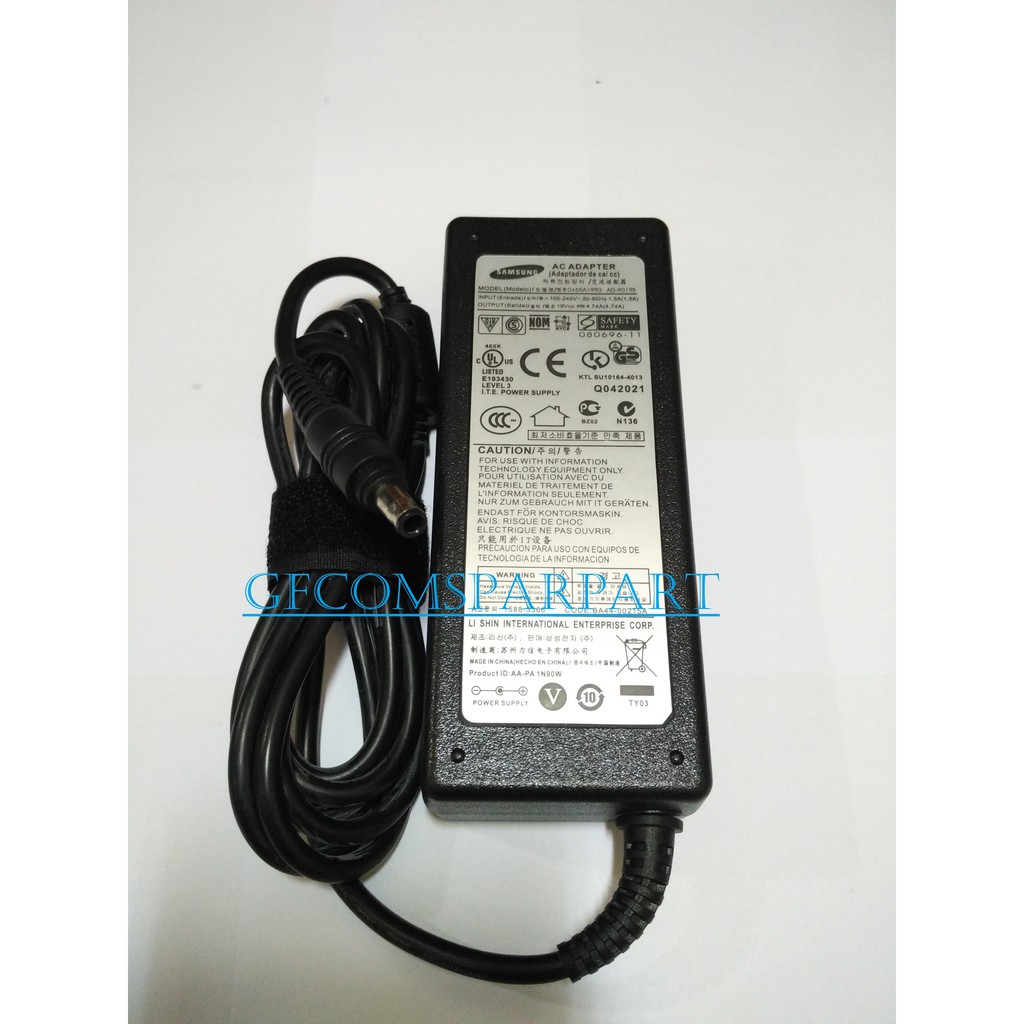 Original Adaptor Samsung 19v 4.74a jarum A10 P10 V20 A10 DXT 1000 P10c V20 CXTC 1700 A10 DXTD 1100