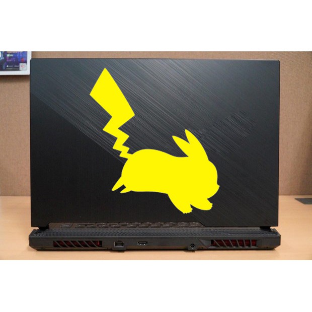 

stiker laptop pikachu 2 custom cutting stiker murah
