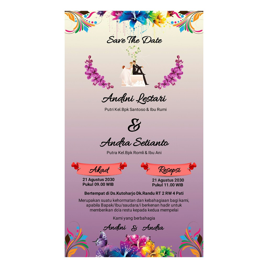 

Undangan Digital e invitation A01 New