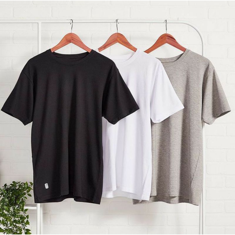 PROMO KAOS BAJU POLOS PRIA & WANITA KATUN PE SOFT 30S PREMIUM O-NECK V-NECK LONG SLEEVE KEKINIAN HAR