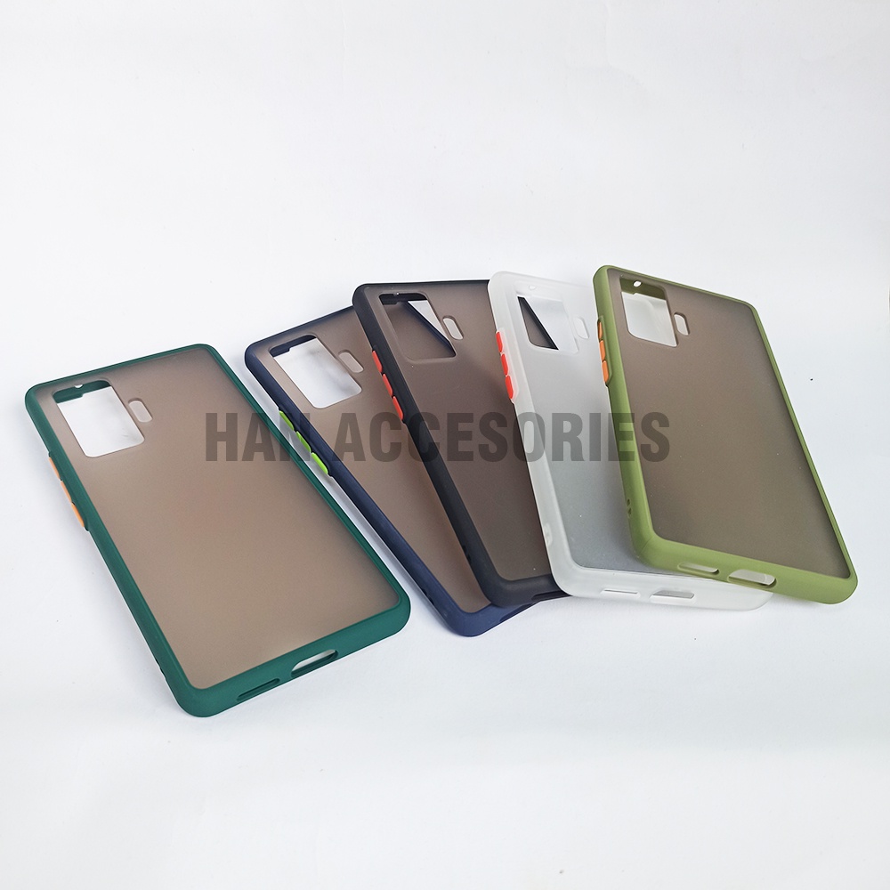 (PAKET HEMAT) Case Fuze Dove + Temperred Glass VIVO X50 / X50 PRO Hardcase / Matte Colour / Case Candy