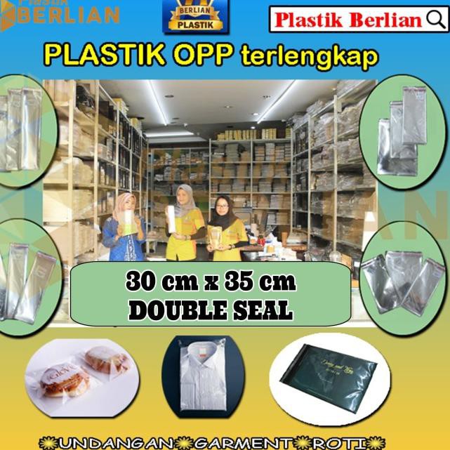 

♬ 30 x 35 cm Plastik OPP TEBAL Double Seal (100 lbr) (lem/seal) ♢