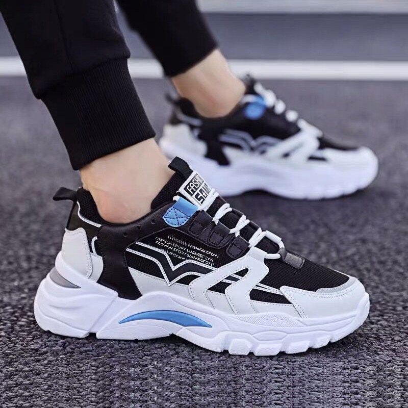 Sepatu Sport Pria Running Hitam Santai Sneakers Pria Sepatu Kets Olahraga Lari Sneaker Pria Tali