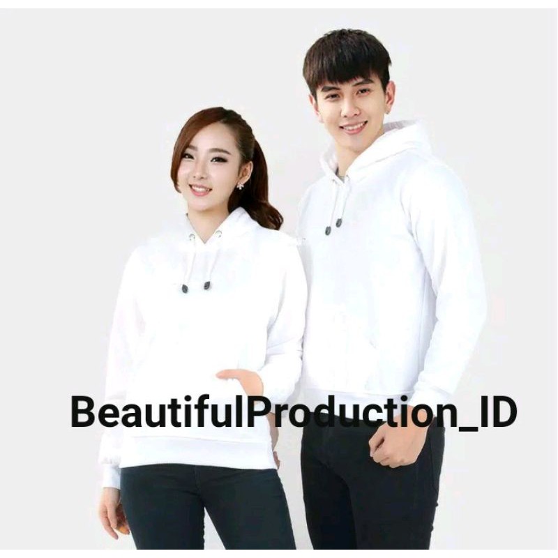 hoodie putih polos