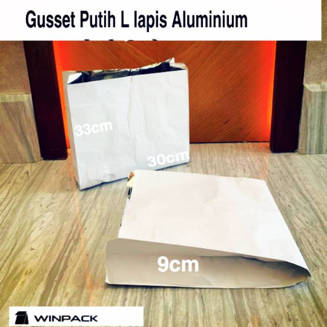 

KANTONG KERTAS PUTIH LAPIS ALUMINIUM L