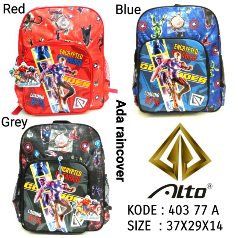 TAS RANSEL SEKOLAH ANAK COWOK ALTO 403 77A