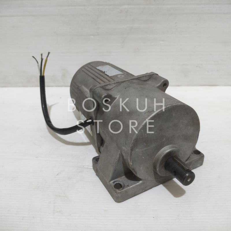 DINAMO MOTOR GEARBOX 220V AC 60W 1:50 30RPM HIGH TORSI