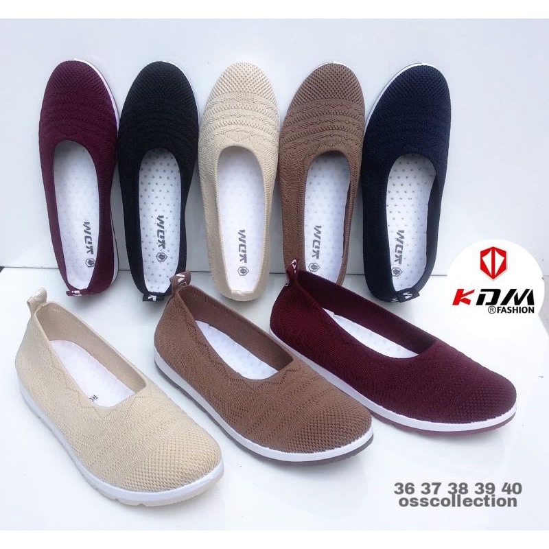 sepatu rajut cewek KDM import ori