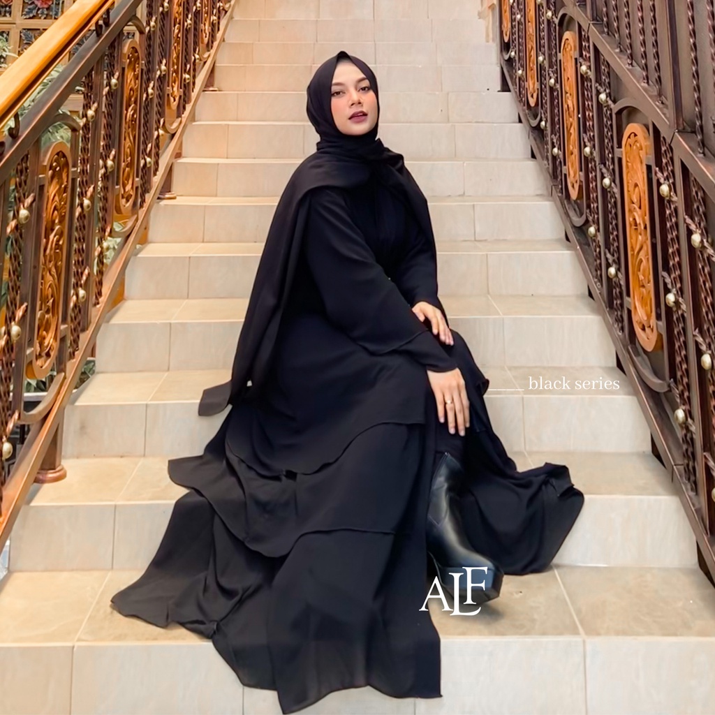 Azalea Outer | Gamis Abaya Outer Ceruty Dubai