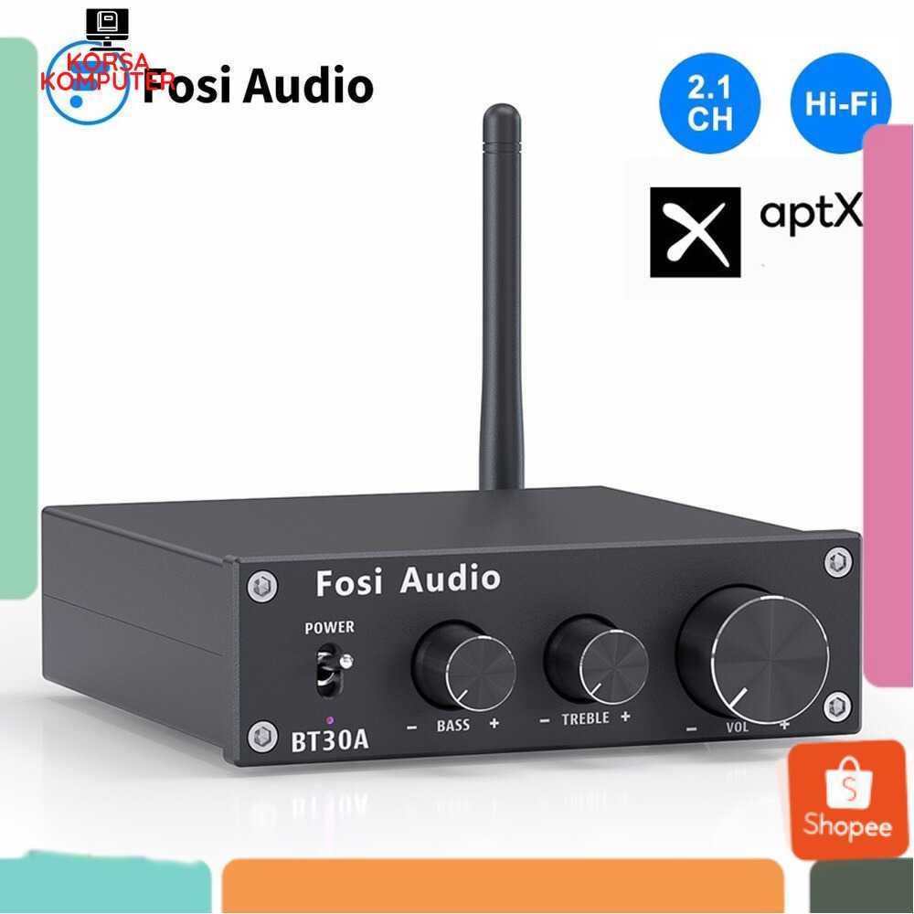 Amplifier Audio Bluetooth Fosi HiFi 2.1 50Wx2 100W Gamer Original Fosi Audio Bluetooth Amplifier HiF