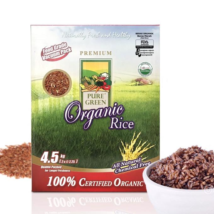 

Cuci Gudang Awal Tahun Beras Organik Pure Green Organic Rice Beras Merah Red Rice 4,5 kg Cuci Gudang