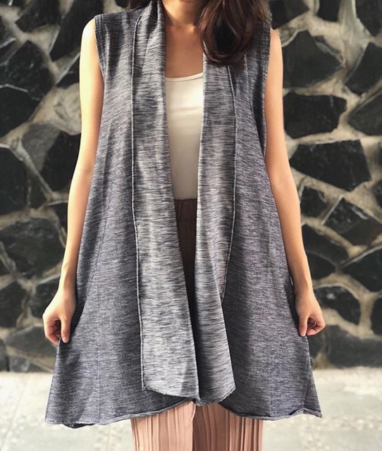 CAROLINE CARDIGAN TANPA LENGAN