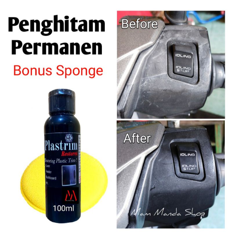 Penghitam permanen/Plastrim Restored/Dasboard/Spakboard/Body Kusam/Penghitam Body Motor