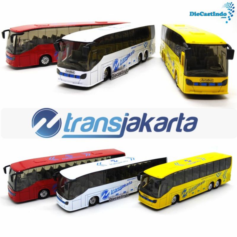 Jual Mainan Mobil Bus Transjakarta Diecast Bus Mainan Anak Miniatur Bis ...